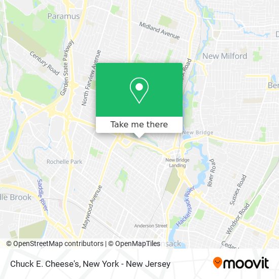 Chuck E. Cheese's map