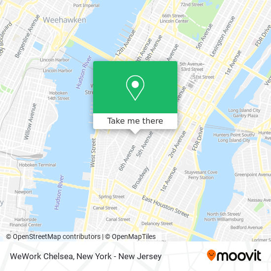 WeWork Chelsea map