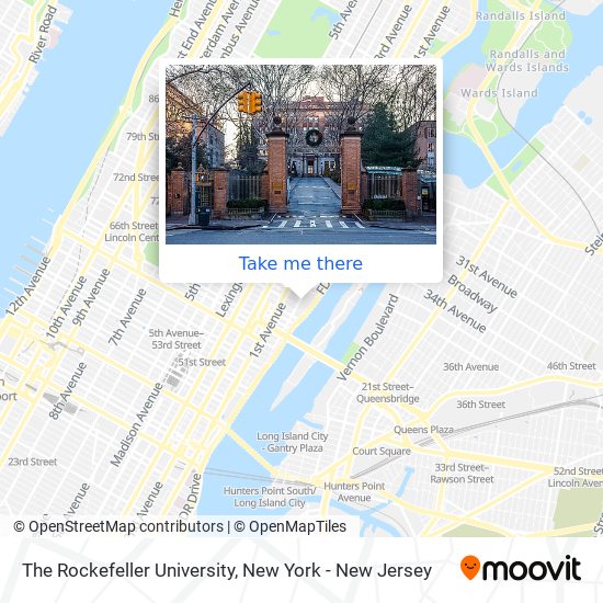 The Rockefeller University map