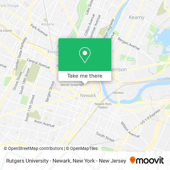 Mapa de Rutgers University - Newark