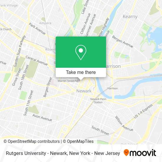 Rutgers University - Newark map