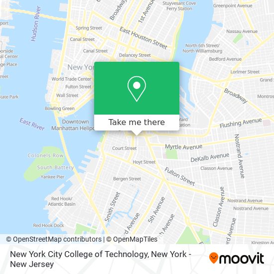 Mapa de New York City College of Technology