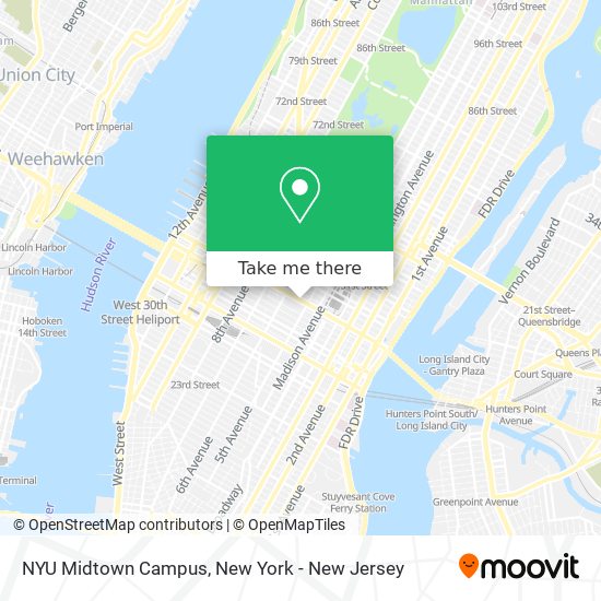 Mapa de NYU Midtown Campus