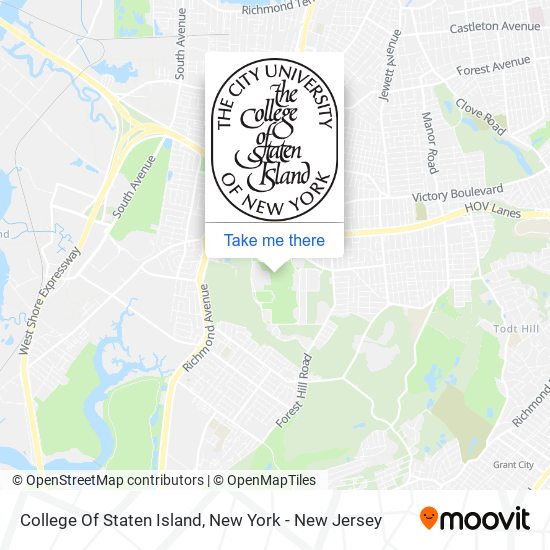 College Of Staten Island map
