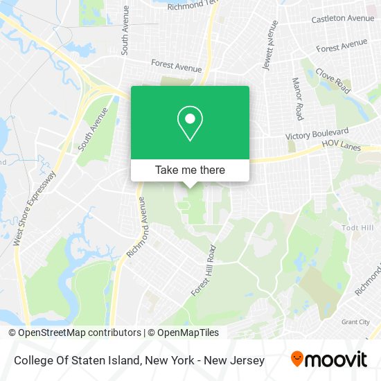 College Of Staten Island map