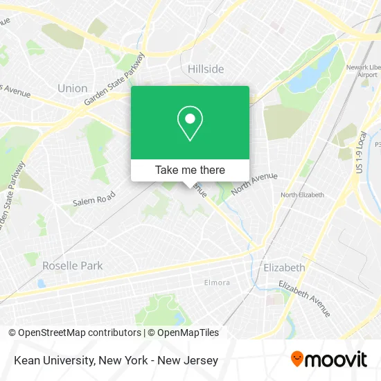 Kean University map