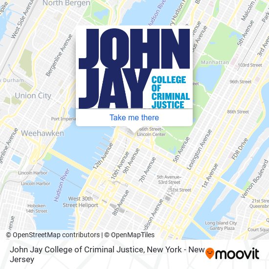 John Jay College of Criminal Justice map