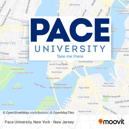 Pace University map