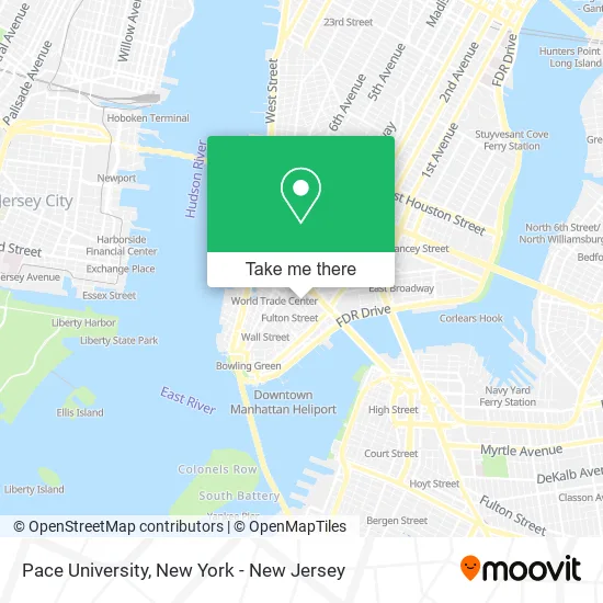 Pace University map