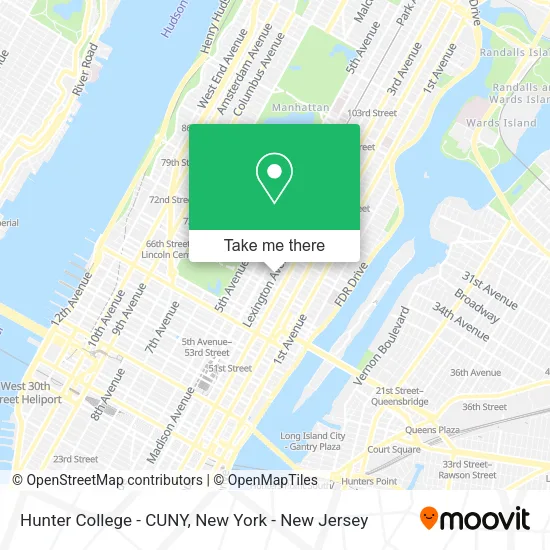 Hunter College - CUNY map