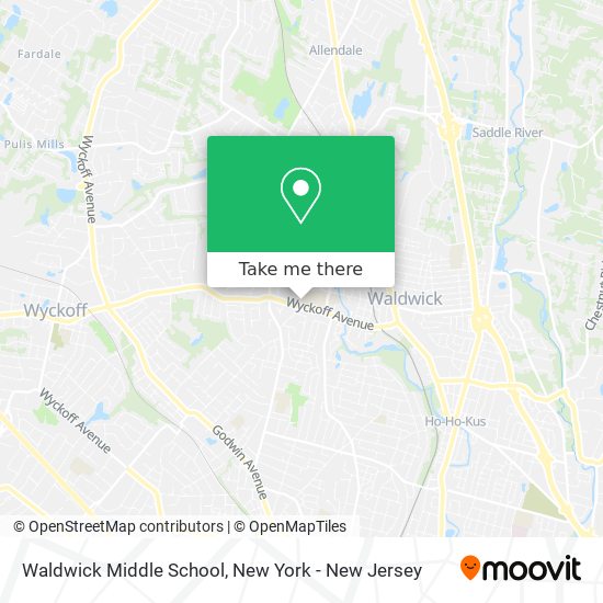 Waldwick Middle School map