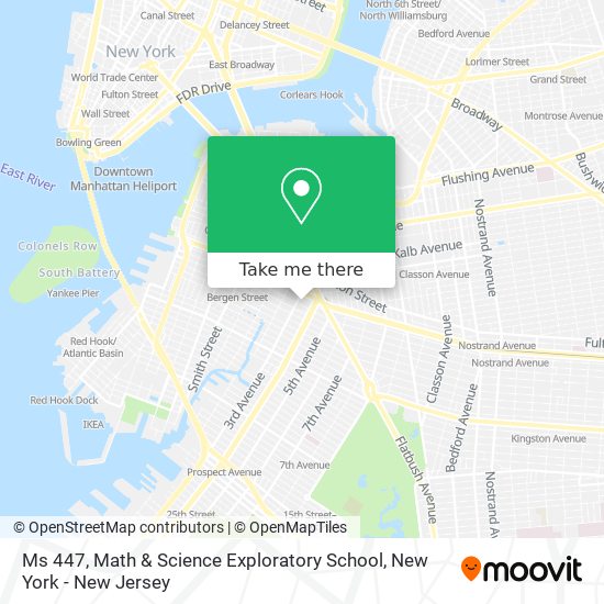 Mapa de Ms 447, Math & Science Exploratory School