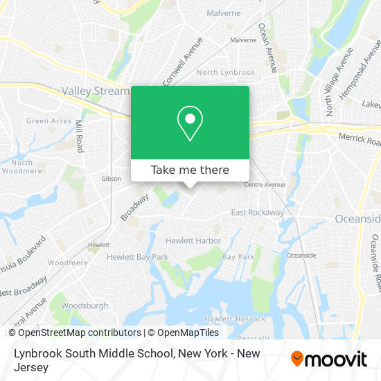 Mapa de Lynbrook South Middle School