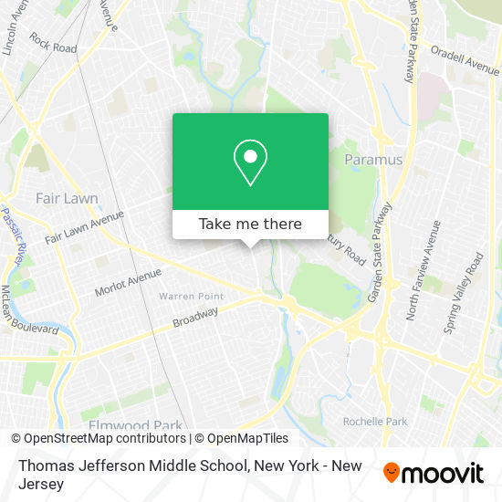 Mapa de Thomas Jefferson Middle School