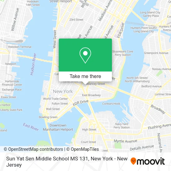 Sun Yat Sen Middle School MS 131 map