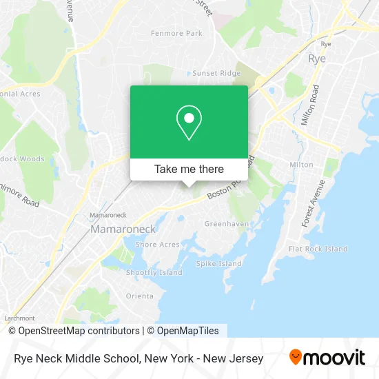 Rye Neck Middle School map