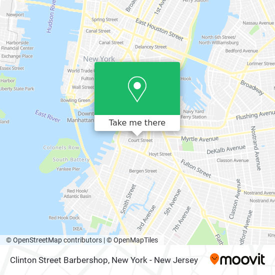 Clinton Street Barbershop map