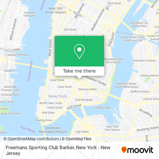 Freemans Sporting Club Barber map