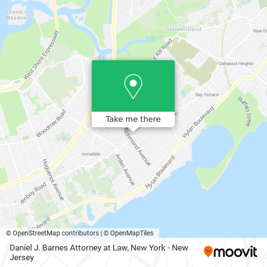 Mapa de Daniel J. Barnes Attorney at Law