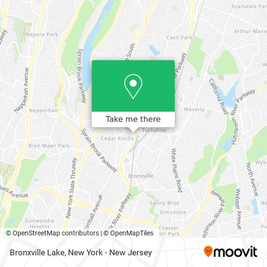 Bronxville Lake map