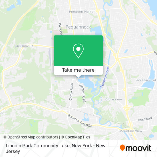 Mapa de Lincoln Park Community Lake