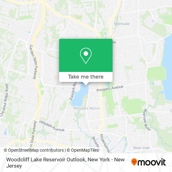 Woodcliff Lake Reservoir Outlook map
