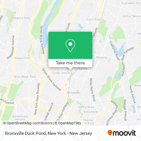 Mapa de Bronxville Duck Pond