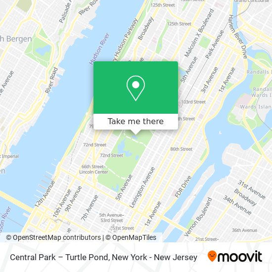 Central Park – Turtle Pond map