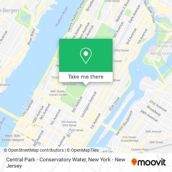 Central Park - Conservatory Water map