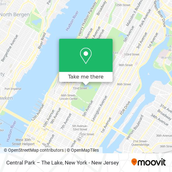 Central Park – The Lake map