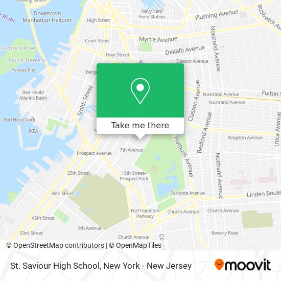 St. Saviour High School map