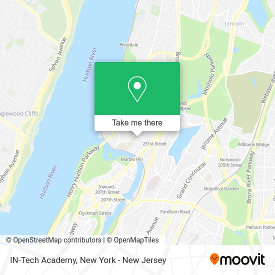 IN-Tech Academy map