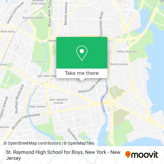 St. Raymond High School for Boys map