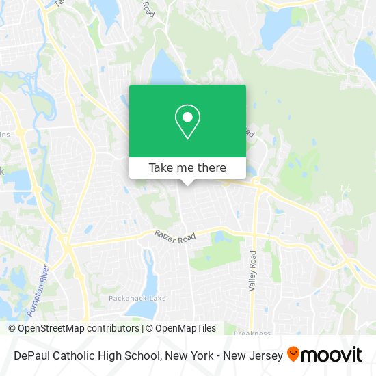 DePaul Catholic High School map