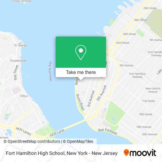 Fort Hamilton High School map