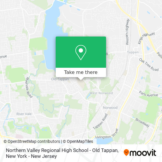 Northern Valley Regional High School - Old Tappan map