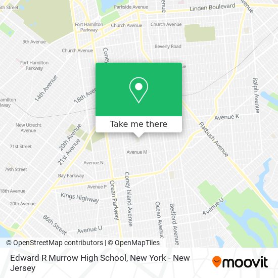 Edward R Murrow High School map