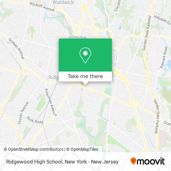 Mapa de Ridgewood High School