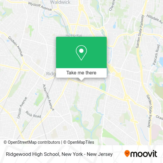 Ridgewood High School map