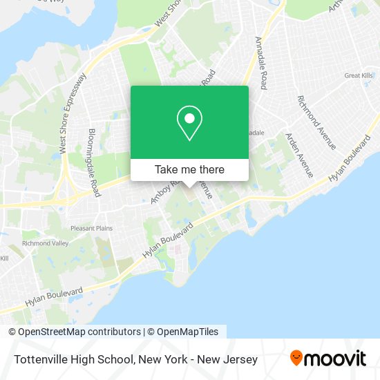 Mapa de Tottenville High School