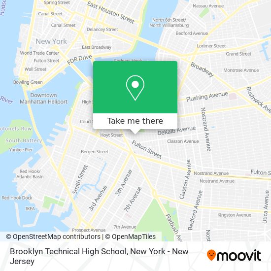 Brooklyn Technical High School map