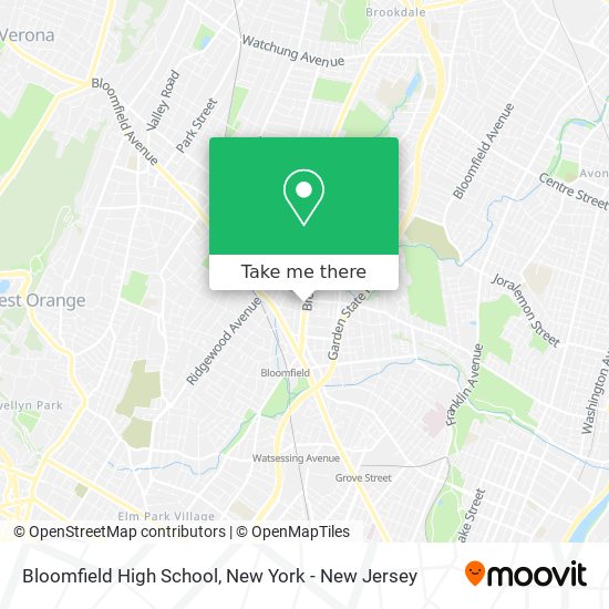 Mapa de Bloomfield High School