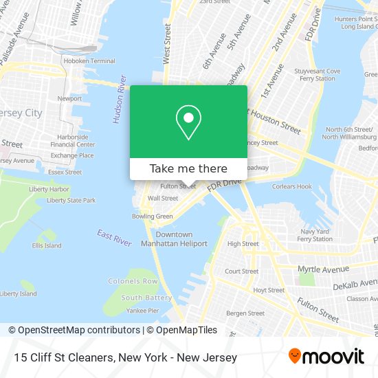 15 Cliff St Cleaners map