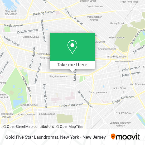 Mapa de Gold Five Star Laundromat