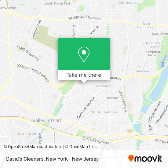 David's Cleaners map