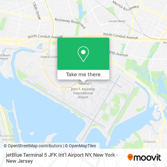 Mapa de jetBlue Terminal 5 JFK Int'l Airport NY