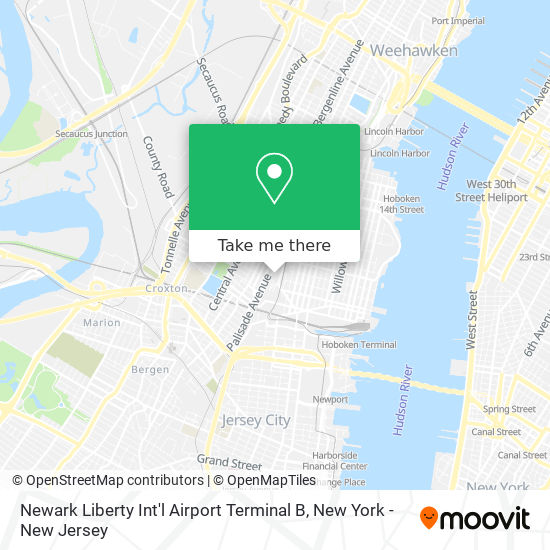 Mapa de Newark Liberty Int'l Airport Terminal B