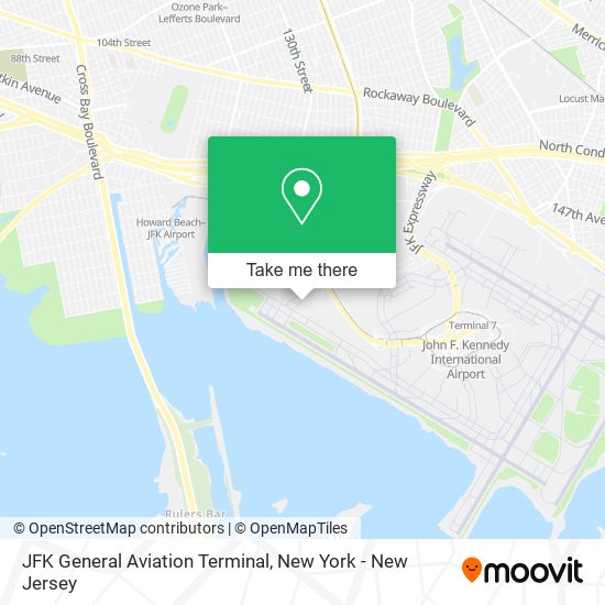 JFK General Aviation Terminal map