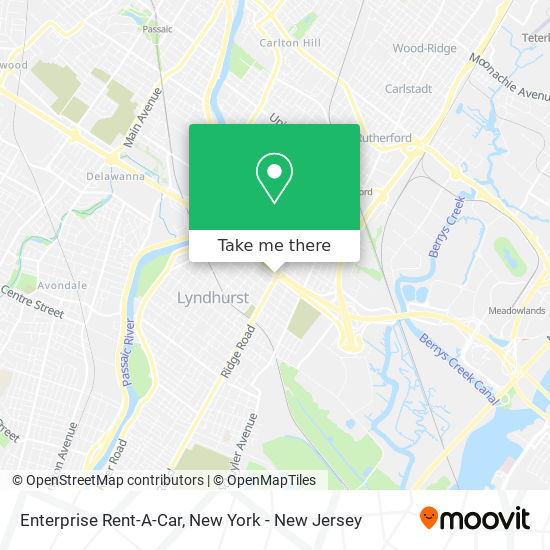 Enterprise Rent-A-Car map