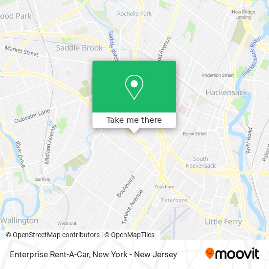 Enterprise Rent-A-Car map